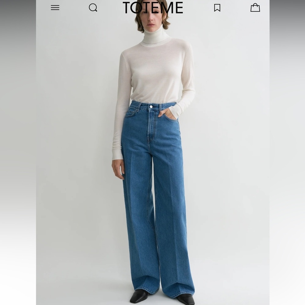 Toteme Wide Leg Jeans